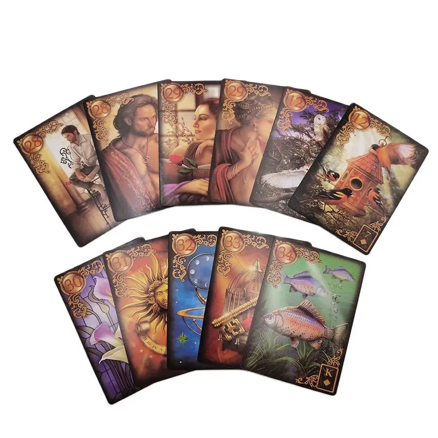 Board Game Online Free - Reverie Lenormand 타로 데크 47 카드