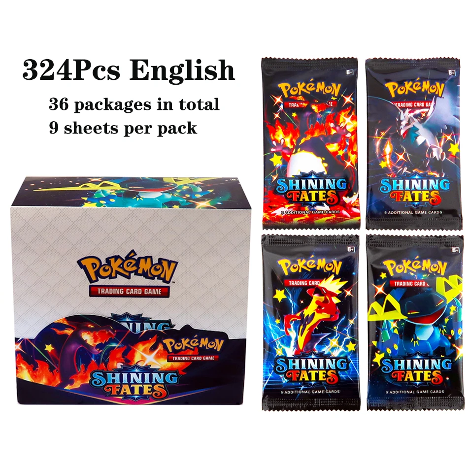 324개/박스 포켓몬 TCG: 샤이닝 페이츠 부스터 박 - Board Game Movie 리뷰 및 가격