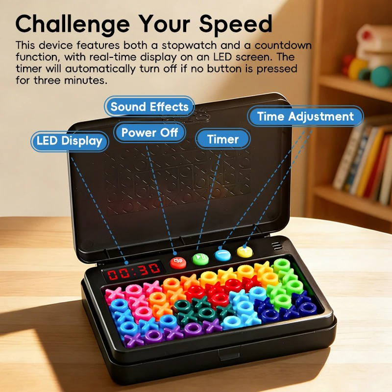 KNYYSECQ 스마트 XO 퍼즐 어린이 퍼즐 챌린지  - Board Game With Questions 리뷰 및 가격