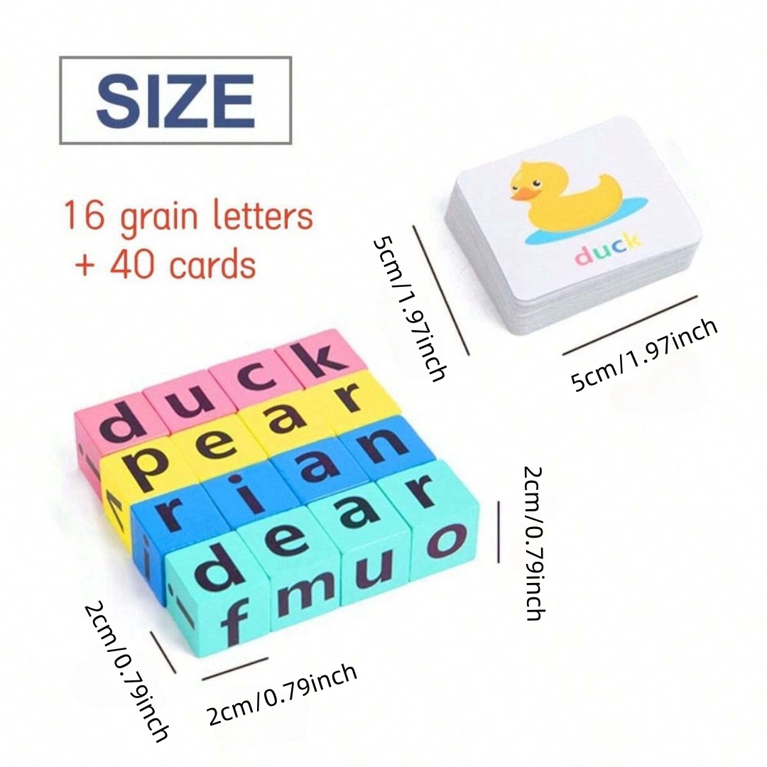 어린이 알파벳 철자 보드 게임, 16개의 글자 블록 + - Board Game With Questions 리뷰 및 가격