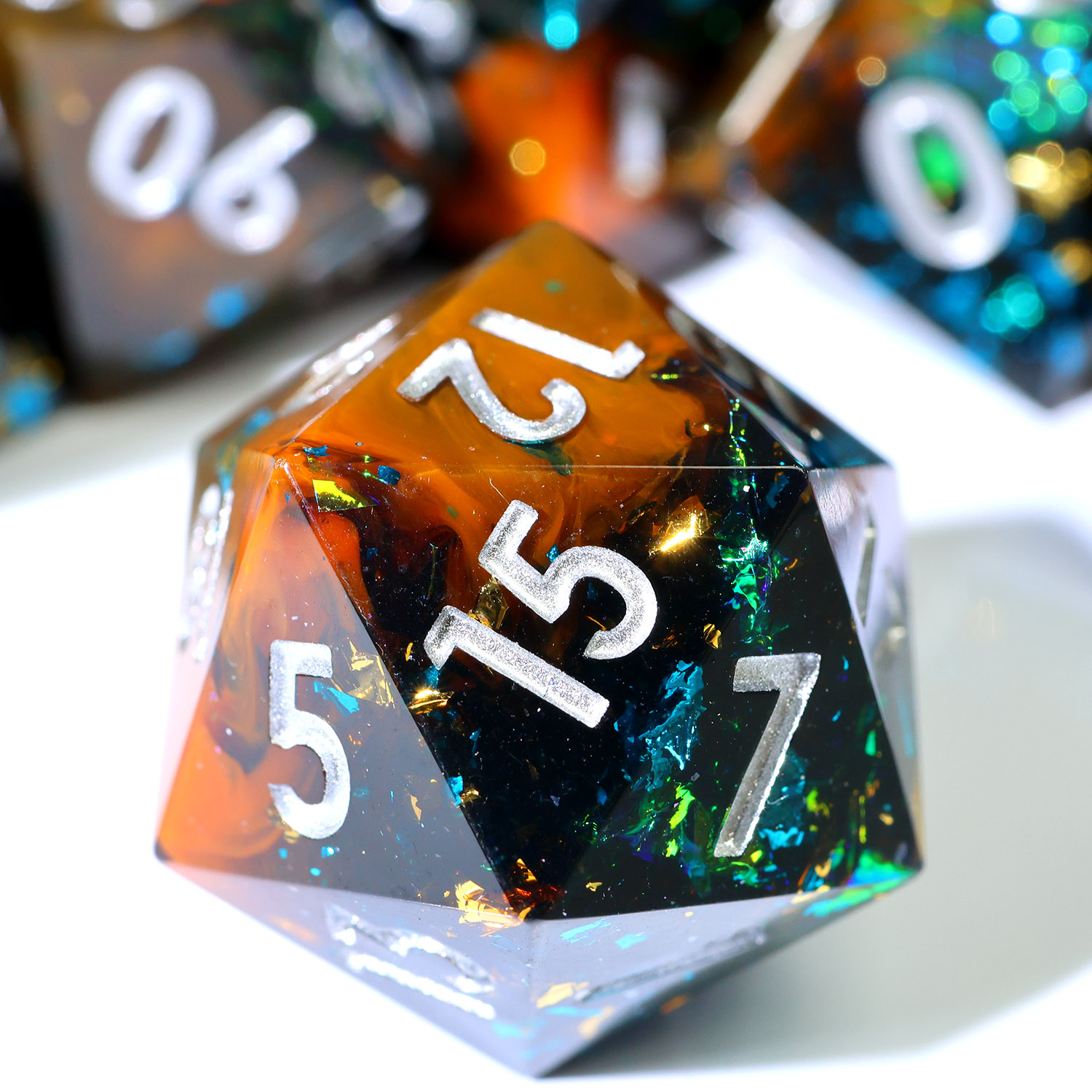 드래곤 앰버 수제 레진 DND 주사위 세트: 멋진 다면 - Board Game Dungeons And Dragons 리뷰 및 가격